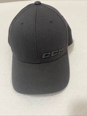 CCM Black Embroidered Logo Baseball Hat